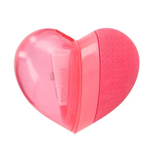 Heart-shaped eraser and Top Model Best Friend pencil sharpener, pink