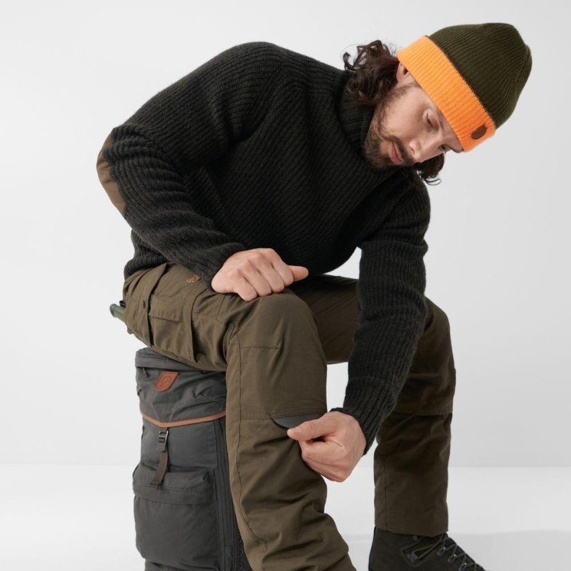 Pánské kalhoty Fjällräven Barents Pro Hydratic Trs M - Kolor: Army, Rozmiar: 50