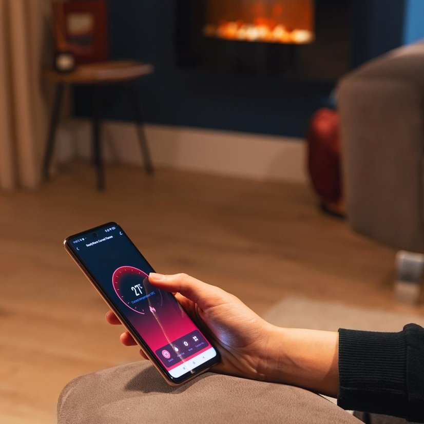 Elektrický krb Cecotec ReadyWarm 2650 Curved Flames Connected 5814 černý