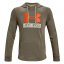 Pánska mikina Under Armour Rival Terry Logo - Farba: Sivá, Veľkosť: XXL