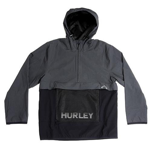 Herren-Windjacke Hurley Phantom+ Packable Anorak - Farbe: Grau, Größe: M