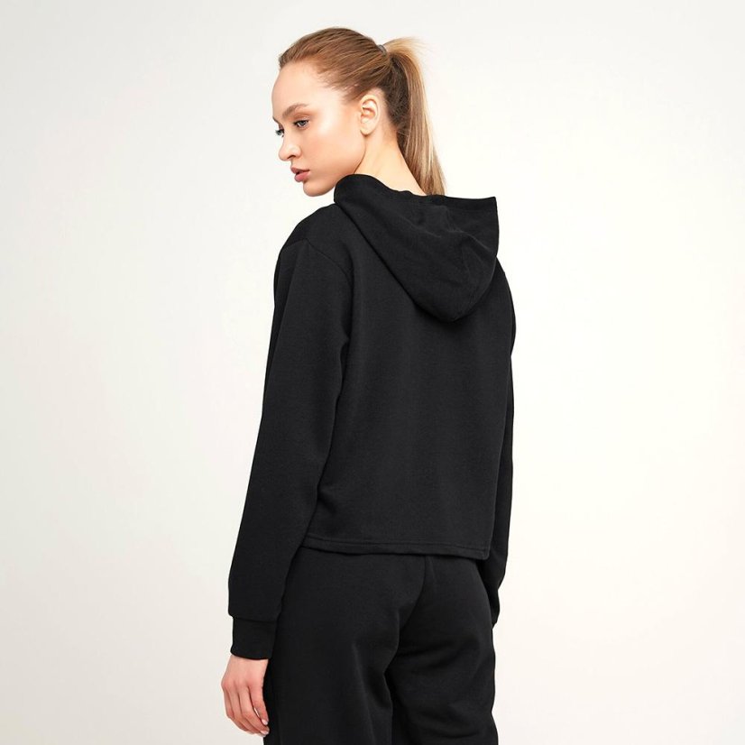 Damen-Sweatshirt Puma Amplified Cropped Hoodie - Farbe: Weiß/Schwarz, Größe: S