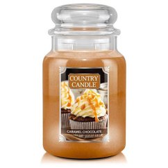 Svíčka Country Candle velká, Caramel Chocolate