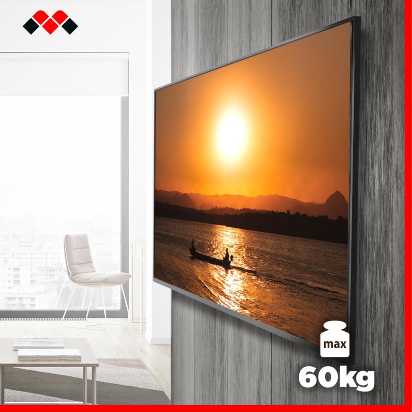 Feste TV-Halterung (Wand/Trockenbau)  Meliconi 480876 Extra 400F CG schwarz