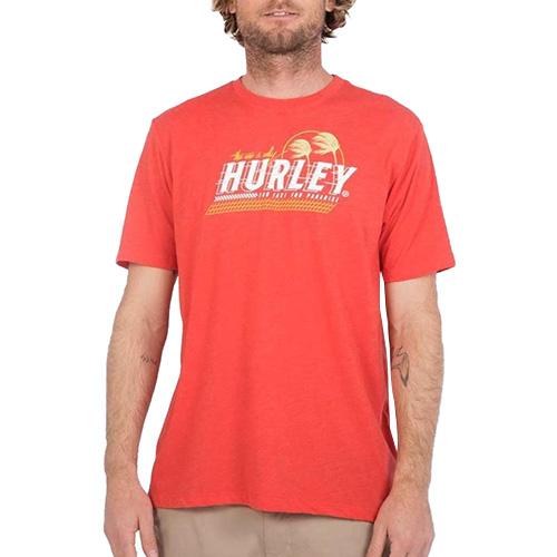 Pánske tričko Hurley Pacific Too Fast to Paradise - Farba: Sivá, Veľkosť: S