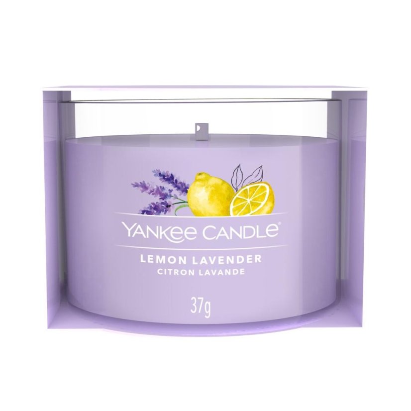Świeca Yankee candle wotywna w szklanym pojemniku, Lemon Lavender