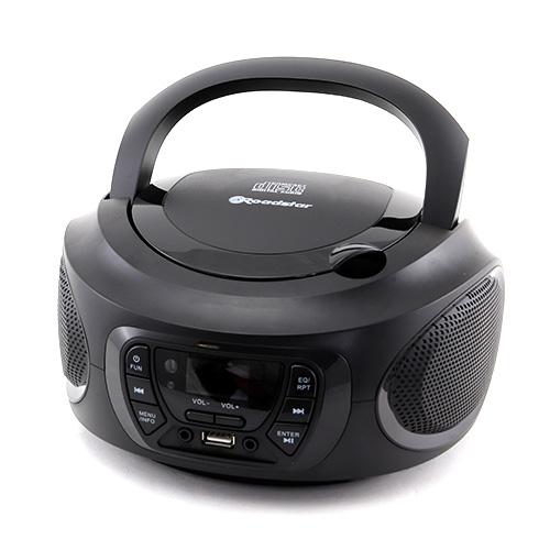 Roadstar CDR-375D+/BK čierny prenosný prehrávač