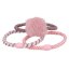 Top Model Set of 3 Elastic Hair Ties, Pink Pom-Pom