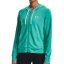 Dámská mikina Under Armour Rival Terry FZ Hoodie - Barva: Tyrkysová, Velikost: M