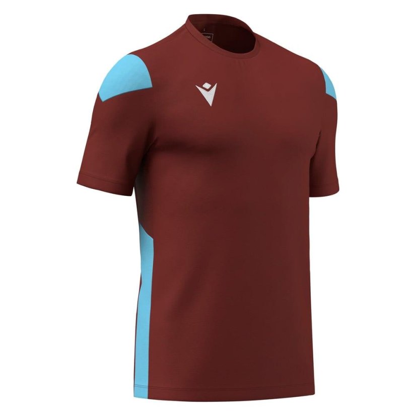 Macron Polis Kinder-Sporttrikot - Farbe: Rot/Weiß, Größe: XXS