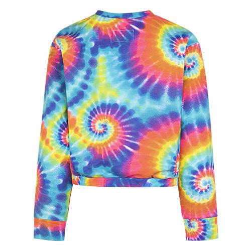 Hurley Tie Dye Crewneck Mädchen-Sweatshirt - Farbe: Blau, Größe: S