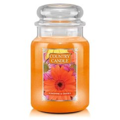 Country Candle large, Sunshine & Daisies