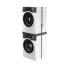 Zwischenstück für Waschmaschine und Wäschetrockner Meliconi 656136 Torre Black, schwarz