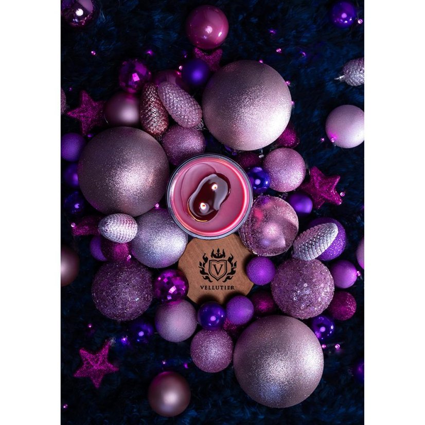 Große Kerze von Vellutier, Aged Bourbon & Plum