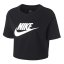Zkrácené tričko Nike Sportswear Essential - Farbe: Weiß, Größe: L