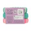 Set of three wide Top Model hair ties, neon green shades