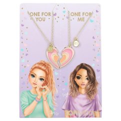 BFF-Halskettenset mit Herz „Top Model“, Lexy & Candy