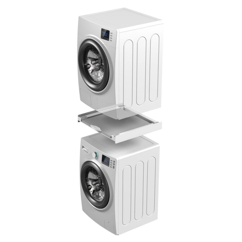 Uniwersalny mebel łączący pralkę i suszarkę z drewnianą półką Meliconi Torre Pro L60 656114