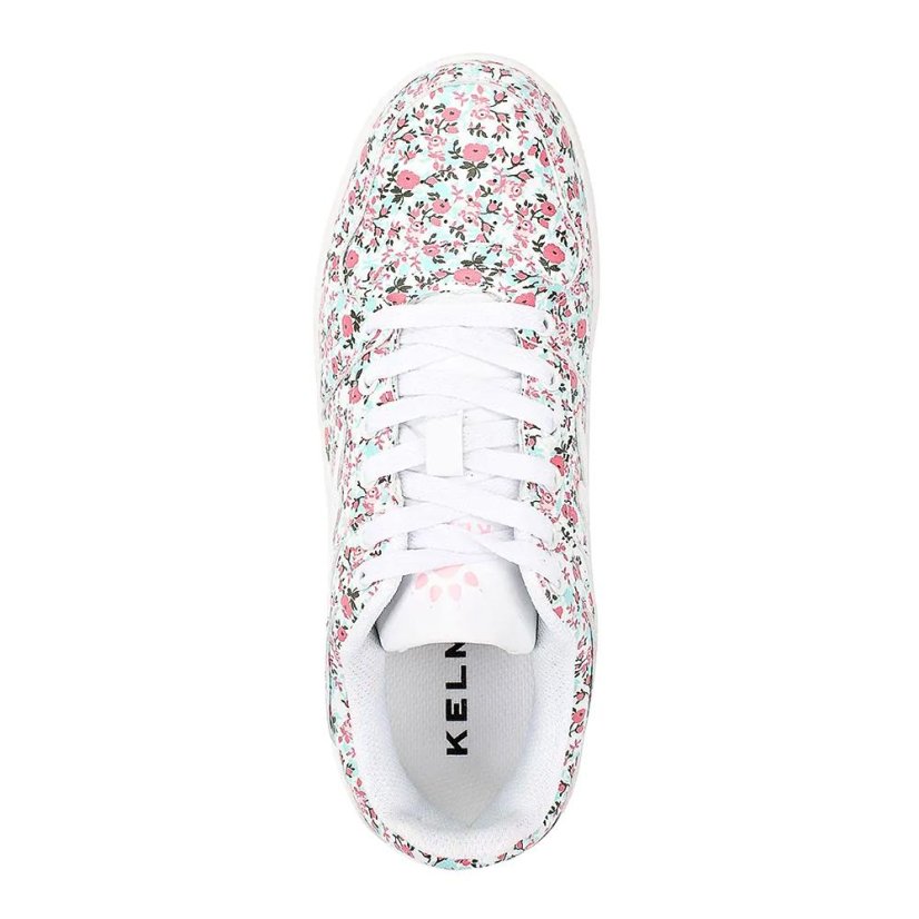 Damenschuhe Kelme Retrobasket Flowers - Farbe: Weiß, Größe: 35