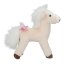 Miss Melody Plush Horse – Cream White, 18 cm