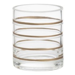Svícen Yankee Candle Copper Elegance 3, skleněný