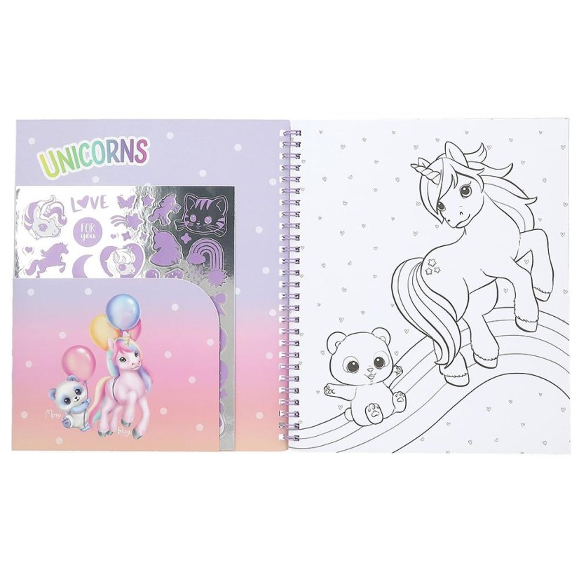 Ylvi coloring books and stickers, Rosy & 3D patch Naya