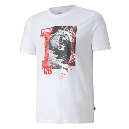 Herren-T-Shirt Puma Photo Tee White Herren-T-Shirt Puma Photo Tee White