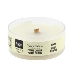 Svíčka WoodWick Petite, Linen