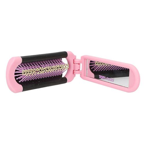 Top Model folding brush with mirror, Lexy