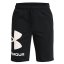 Under Armour Rival Fleece Logo Boys' Shorts - Color: Black, Size: L