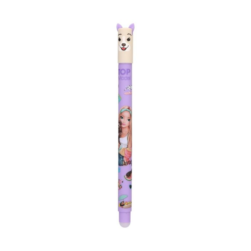 Top Model Sunny Dog Christy Erasable Gel Pen, Purple