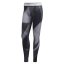 Dámské legíny adidas Alphaskin Graphic Long - Barva: Šedá, Velikost: M