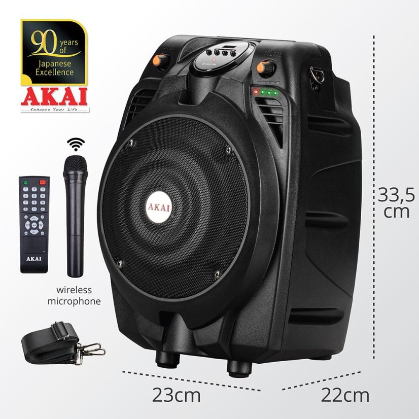 AKAI SS022A-X6 black speaker