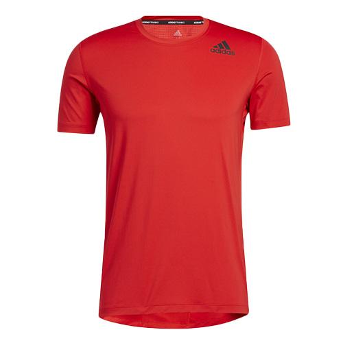 Pánské tričko Adidas Techfit - Farbe: Rot, Größe: XL