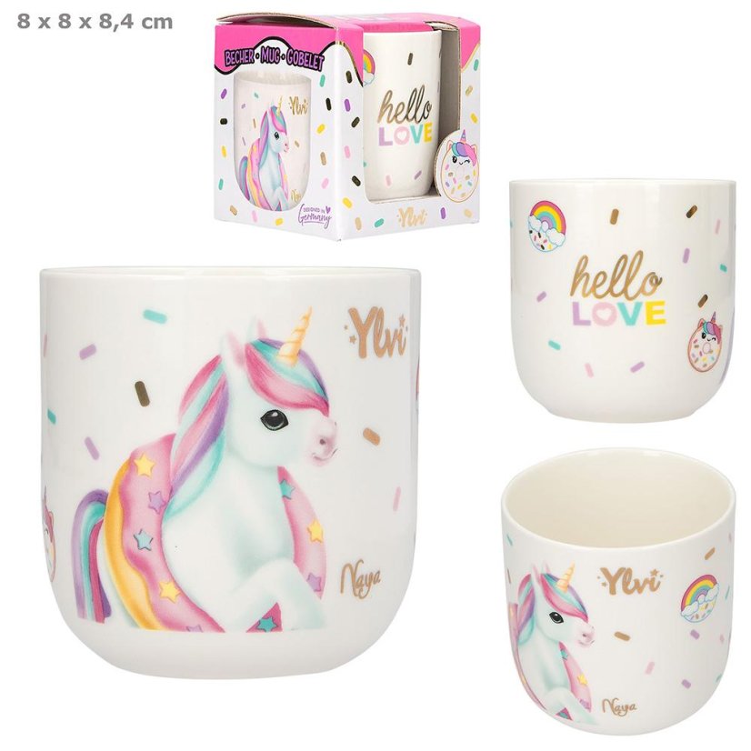 Porzellanbecher Ylvi Hello Love