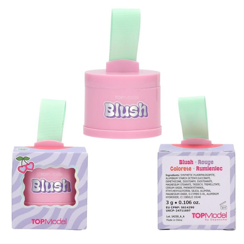 Top Model Glow to Go Hayden Blush with Mirror and Sponge