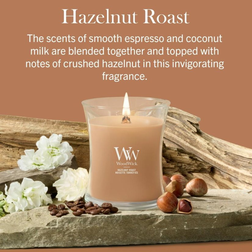 WoodWick Medium Candle, Hazelnut Roast