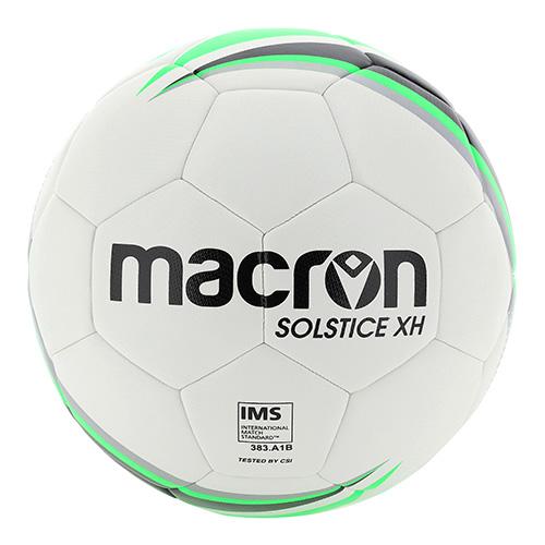 Fußball Macron Solstice XH - Farbe: Weiß/Grün, Größe: 4