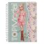 Spiral notebook with pages for Top Model designs