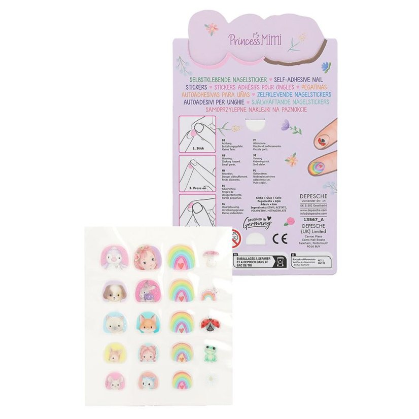 Princess Mimi Animal Puppies Nail Stickers
