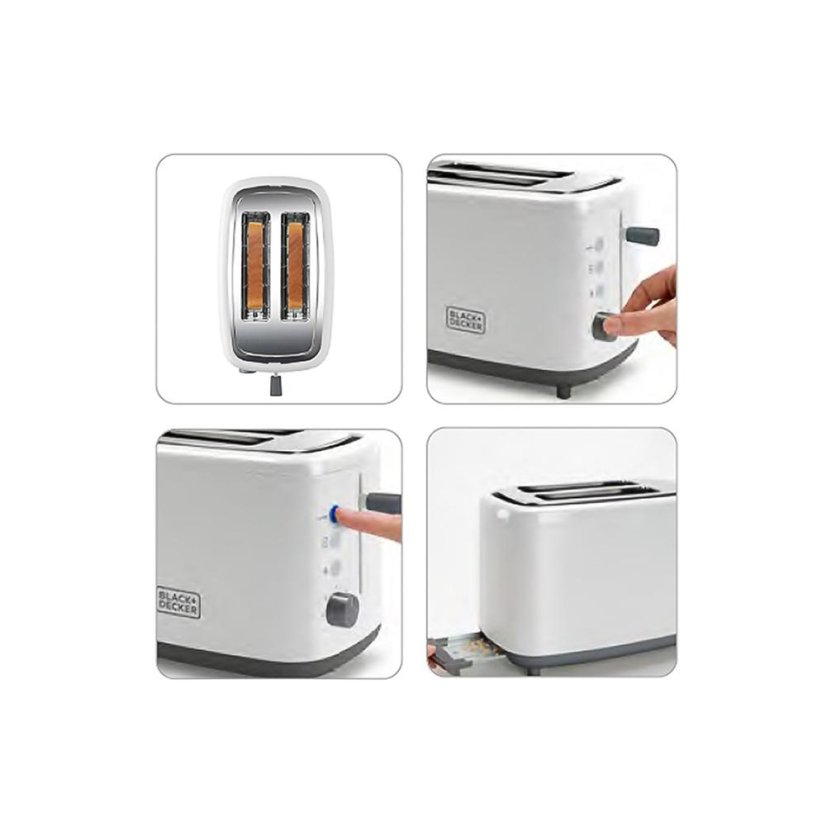 Black+Decker BXTO820E fehér kenyérpirító