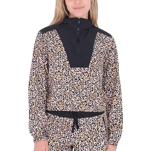 Dámská větrovka Hurley Kat Printed Windbreaker - Barva: Zelená, Velikost: L