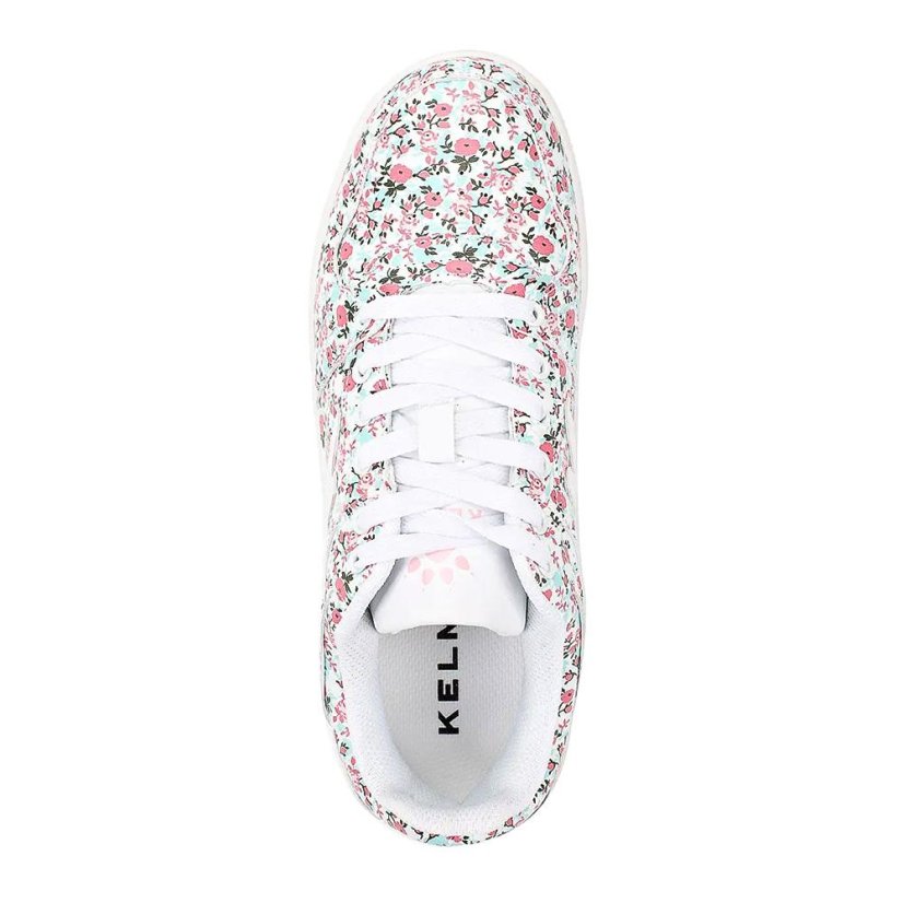 Damenschuhe Kelme Retrobasket Flowers - Farbe: Weiß, Größe: 35
