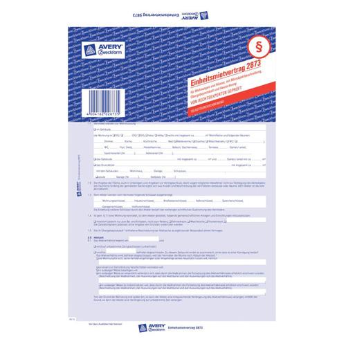 Nájomná zmluva DE Avery Zweckform