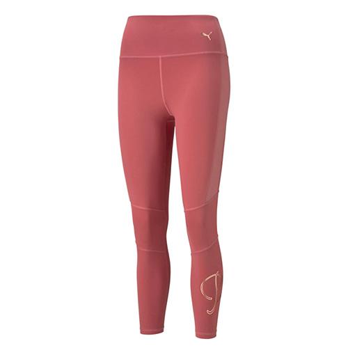Női leggings Puma Moto High Waist Fitness Pants - Szín: Rózsaszín, Méret: XS