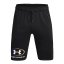 Herren-Shorts Under Armour Rival Fleece Lockertag - Farbe: Schwarz, Größe: L