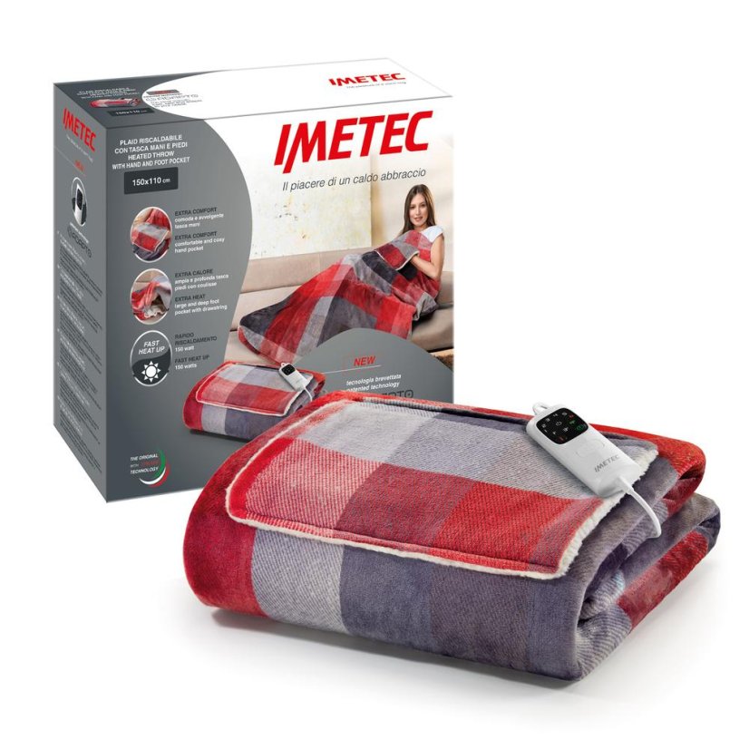 Heizdecke Imetec Adapto Tartan 16777 rot
