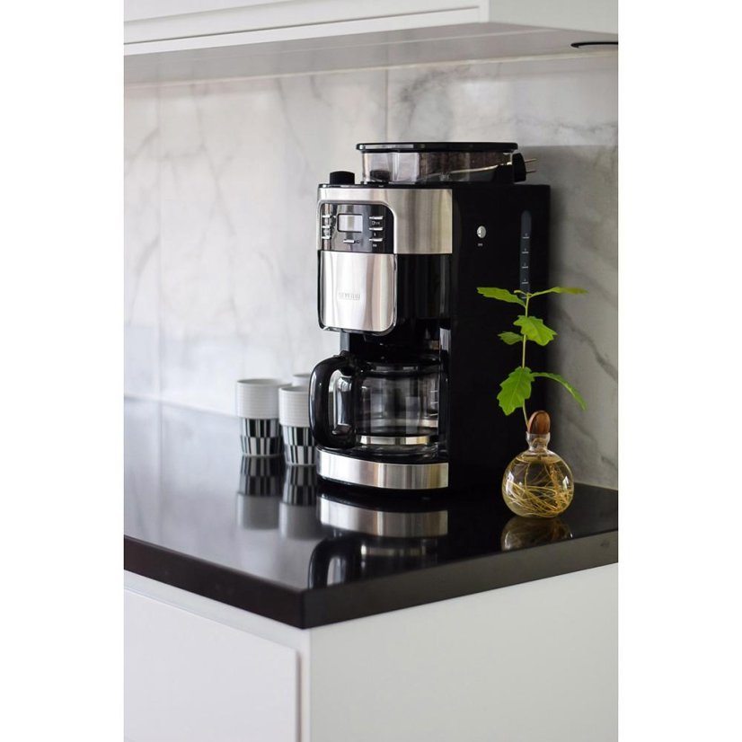 Severin KA 4810 automatic coffee maker with grinder, black