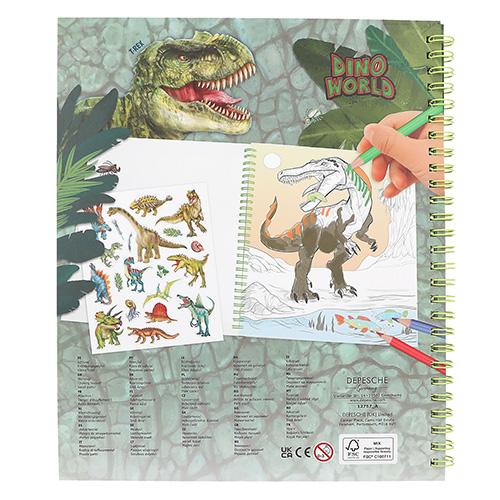 Dino World Flitter Eye Coloring Book