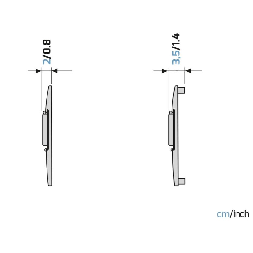 Feste TV-Halterung (Wand/Trockenbau) Meliconi 480956 SlimStyle Plus 200 S CG schwarz